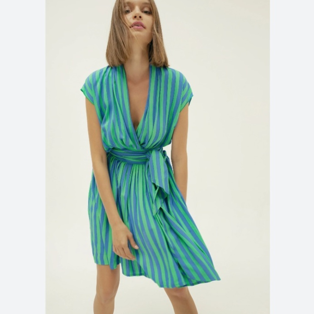 State of Georgia The Point Dress Whippy Stripe Wrap Style by Georgia Hall - Picture 10 of 13